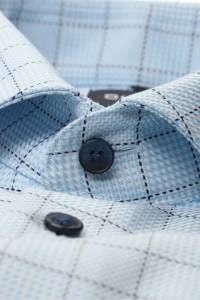 OLYMP Luxor Modern Fit Hemd bleu, Kariert