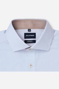 OLYMP Luxor Modern Fit Hemd bleu, Kariert