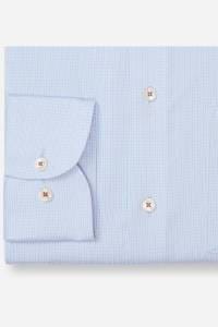 OLYMP Luxor Modern Fit Hemd bleu, Kariert