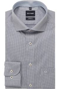 OLYMP Luxor Modern Fit Hemd marine, Kariert