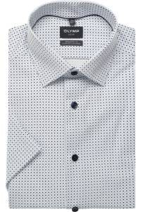 OLYMP Luxor Performance Climate Control Modern Fit Hemd weiss, Bedruckt