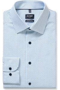 OLYMP Luxor Performance Climate Control Modern Fit Hemd weiss, Bedruckt