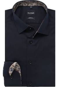 OLYMP Luxor Modern Fit Hemd marine, Einfarbig