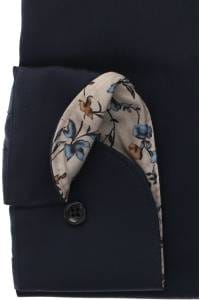 OLYMP Luxor Modern Fit Hemd marine, Einfarbig