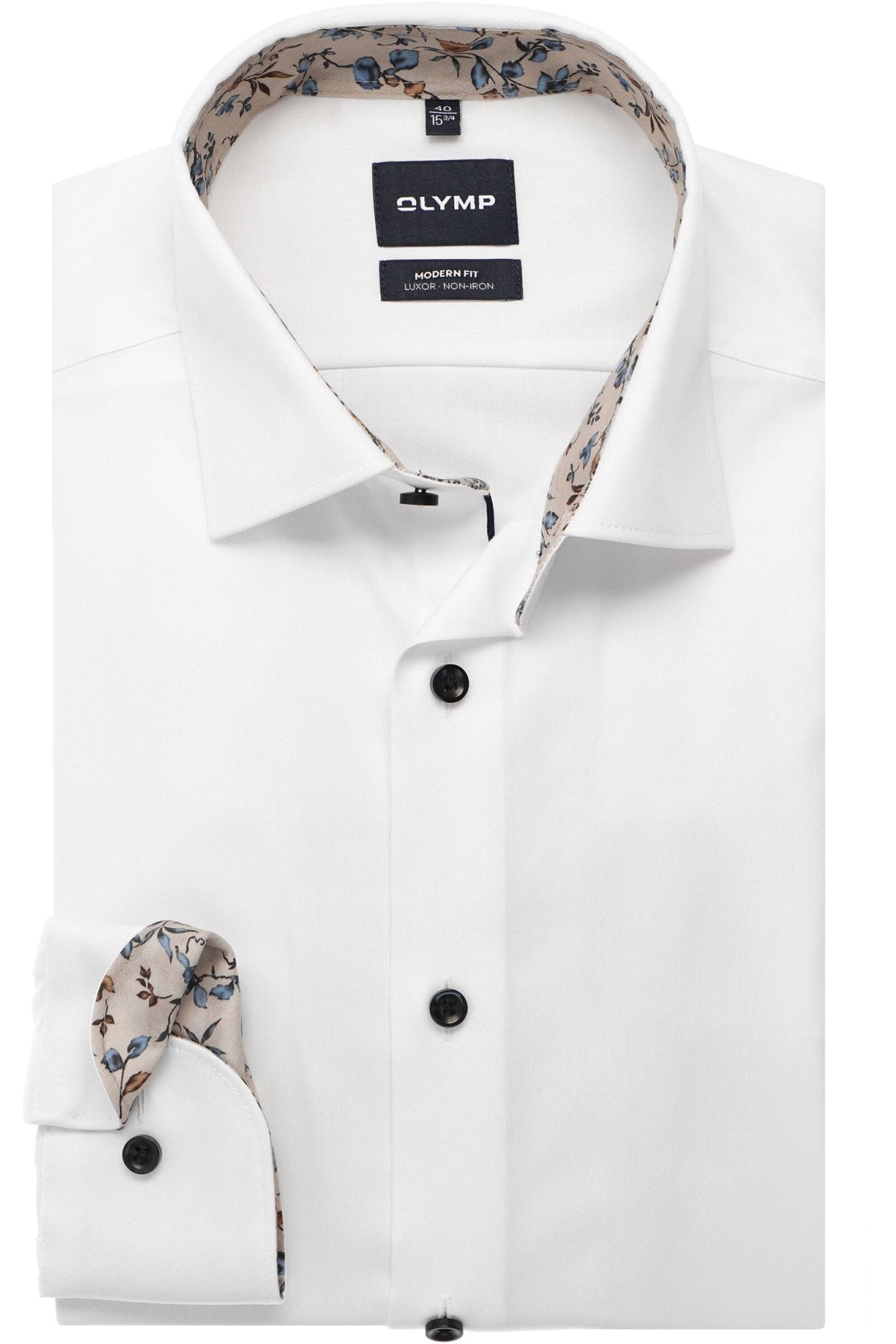 OLYMP Luxor Modern Fit Hemd weiss, Einfarbig