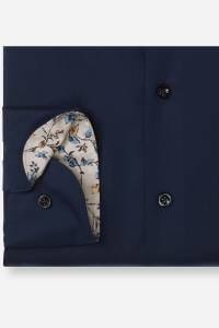 OLYMP Luxor Modern Fit Hemd marine, Einfarbig