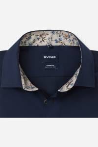 OLYMP Luxor Modern Fit Hemd marine, Einfarbig