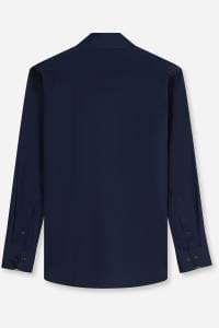 OLYMP Luxor Modern Fit Hemd marine, Einfarbig