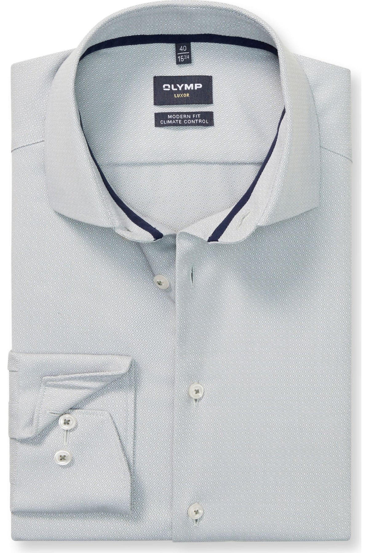 OLYMP Luxor Performance Climate Control Modern Fit Hemd kitt, Faux-uni