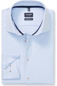 OLYMP Luxor Performance Climate Control Modern Fit Hemd bleu, Faux-uni