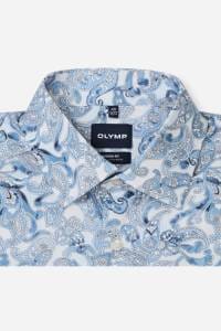 OLYMP Luxor Modern Fit Hemd bleu, Bedruckt