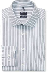 OLYMP Luxor Performance Climate Control Modern Fit Hemd weiss, Gestreift