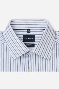 OLYMP Luxor Modern Fit Hemd bleu, Gestreift