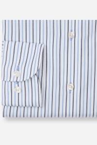 OLYMP Luxor Modern Fit Hemd bleu, Gestreift