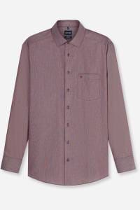 OLYMP Luxor Modern Fit Hemd bordeaux, Faux-uni