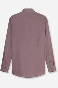 OLYMP Luxor Modern Fit Hemd bordeaux, Faux-uni