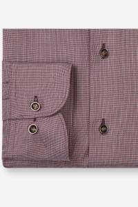 OLYMP Luxor Modern Fit Hemd bordeaux, Faux-uni