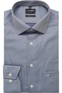 OLYMP Luxor Modern Fit Hemd royal, Faux-uni
