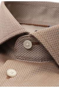 OLYMP Luxor Modern Fit Hemd rotbraun, Faux-uni