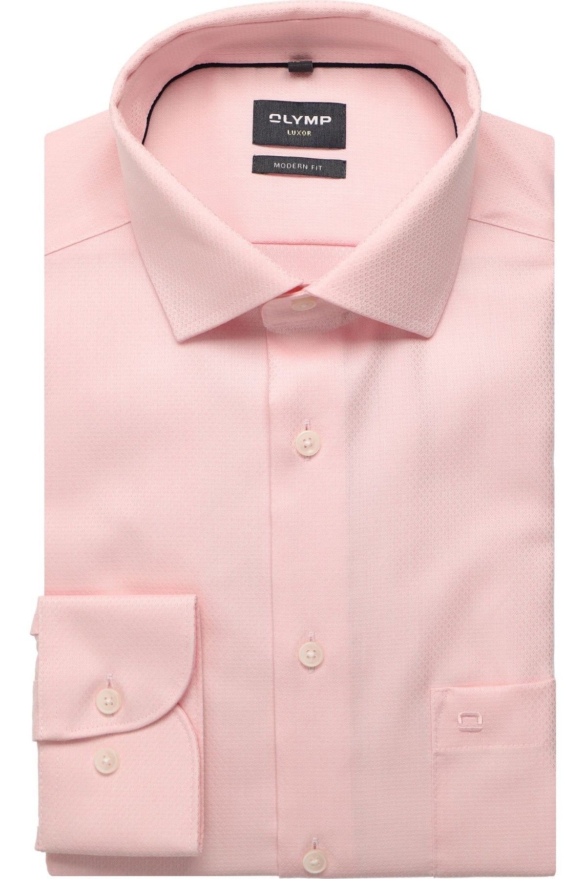 OLYMP Luxor Modern Fit Hemd hellrose, Faux-uni