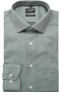 OLYMP Luxor Modern Fit Hemd grün, Faux-uni