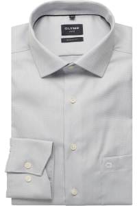 OLYMP Luxor Modern Fit Hemd silbergrau, Faux-uni