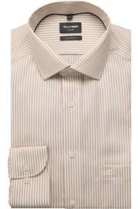 OLYMP Luxor Modern Fit Hemd natur, Gestreift