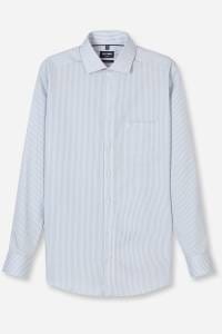 OLYMP Luxor Modern Fit Hemd silbergrau, Gestreift