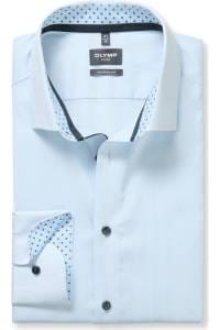 OLYMP Luxor Modern Fit Hemd bleu, Gestreift
