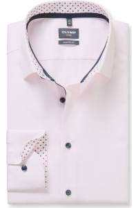 OLYMP Luxor Modern Fit Hemd rose, Gestreift