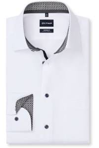 OLYMP Luxor Modern Fit Hemd weiss, Einfarbig