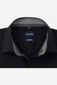 OLYMP Luxor Modern Fit Hemd schwarz, Einfarbig