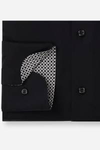 OLYMP Luxor Modern Fit Hemd schwarz, Einfarbig