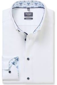 OLYMP Luxor Modern Fit Hemd weiss, Einfarbig