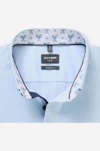 OLYMP Luxor Modern Fit Hemd hellblau, Einfarbig