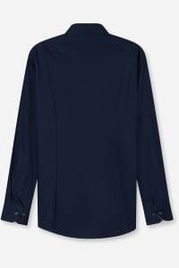 OLYMP Luxor Modern Fit Hemd marine, Einfarbig