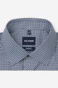 OLYMP Luxor Modern Fit Hemd marine, Gemustert