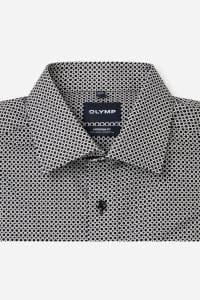 OLYMP Luxor Modern Fit Hemd schwarz/weiss, Gemustert