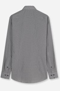 OLYMP Luxor Modern Fit Hemd schwarz/weiss, Gemustert