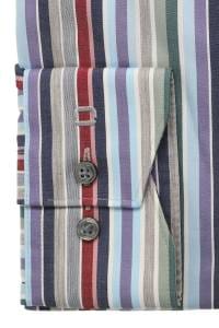 OLYMP Luxor Modern Fit Hemd marine, Gestreift