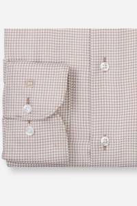 OLYMP Luxor Modern Fit Hemd nougat, Faux-uni