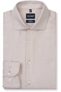 OLYMP Luxor Modern Fit Hemd nougat, Faux-uni