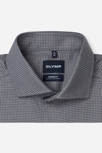 OLYMP Luxor Modern Fit Hemd anthrazit, Faux-uni