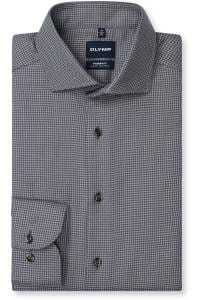OLYMP Luxor Modern Fit Hemd anthrazit, Faux-uni