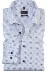 OLYMP Luxor Modern Fit Hemd weiss, Bedruckt