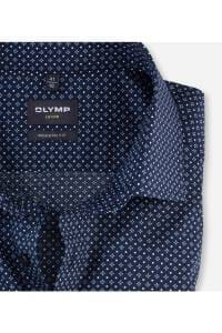 OLYMP Luxor Modern Fit Hemd marine, Bedruckt