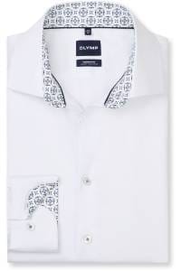 OLYMP Luxor Modern Fit Hemd weiss, Faux-uni