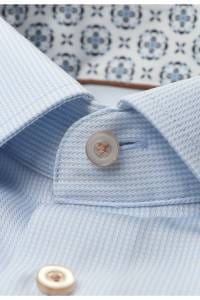 OLYMP Luxor Modern Fit Hemd bleu, Faux-uni
