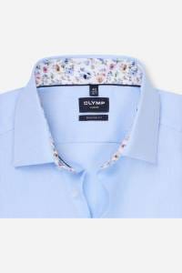 OLYMP Luxor Modern Fit Hemd blau, Einfarbig