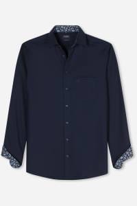 OLYMP Luxor Modern Fit Hemd marine, Faux-uni